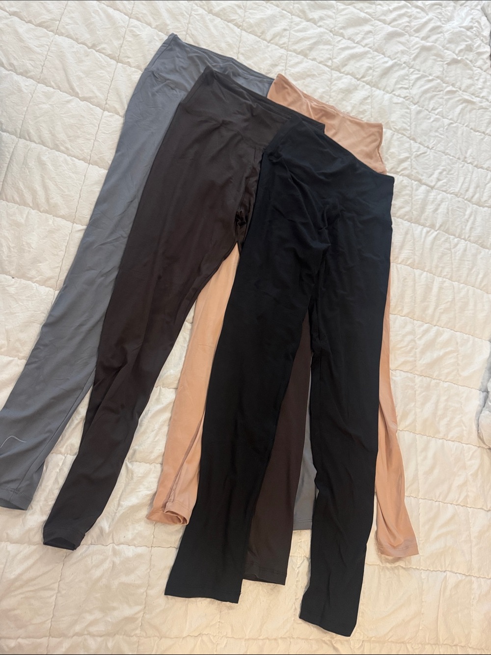 Everyday High-Waist Leggings - Black, Nude, Dark Brown (4 total)